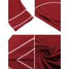 Ekouaer Women’s Long Sleeve Nightgown Full Length Nightshirt with Pockets(A-wine Red)