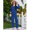 Ekouaer Women’s Pajama Sets Long Sleeve 2 Piece Lounge Sets 2026 Fall S-XXL(Sky Blue)