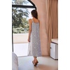 Ekouaer Women’s Sleeveless Nightgowns Long Sleep Dress Wide Strap Sleepwear(Grey Star)