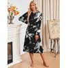 Ekouaer Zipper Robe for Women Long Bath Robe Soft Housecoat Hooded Bathrobe(White and Black)