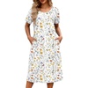 White Yellow Floral