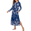 Navy Blue Flower
