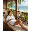 Ekouaer Pajamas for Women Set Button Up Bridal Pjs Ruffle Sleeve(White Sea Shell)