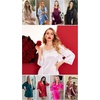 Ekouaer Sleepwear Women’s Satin Nightgown with Robes Set 2 Piece(Plum Red)