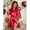Ekouaer Sleepwear Women’s Satin Nightgown with Robes Set 2 Piece(Red)