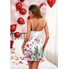 Ekouaer Sleepwear Women’s Satin Nightgown with Robes Set 2 Piece(White Floral)