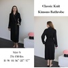 Ekouaer Womens Robes Lightweight Soft Knit Bathrobe Full Length Sleepwear(Black)