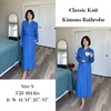 Ekouaer Womens Robes Lightweight Soft Knit Bathrobe Full Length Sleepwear(Blue)