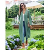 Ekouaer Womens Robes Lightweight Soft Knit Bathrobe Full Length Sleepwear(Celadon Green)