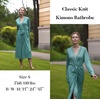 Ekouaer Womens Robes Lightweight Soft Knit Bathrobe Full Length Sleepwear(Celadon Green)