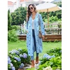 Ekouaer Womens Robes Lightweight Soft Knit Bathrobe Full Length Sleepwear(Light Blue Stars)