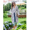 Ekouaer Womens Robes Lightweight Soft Knit Bathrobe Full Length Sleepwear(Light Gray Stars)