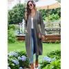 Ekouaer Womens Robes Lightweight Soft Knit Bathrobe Full Length Sleepwear(Medium Gray)