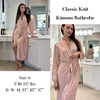 Ekouaer Womens Robes Lightweight Soft Knit Bathrobe Full Length Sleepwear(Misty Rose)