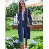Ekouaer Womens Robes Lightweight Soft Knit Bathrobe Full Length Sleepwear(Navy Blue)