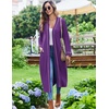 Ekouaer Womens Robes Lightweight Soft Knit Bathrobe Full Length Sleepwear(Purple)