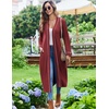 Ekouaer Womens Robes Lightweight Soft Knit Bathrobe Full Length Sleepwear(Wine Red)