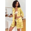 Ekouaer Women’s Satin Robes Short Silk Kimono Bath Robe with Pockets(Teddy Bear)