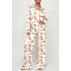 Ekouaer Womens Satin Silky Pajama Set Soft Long PJs Button Down Loungewear(C_crayfish)
