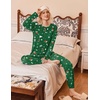 Ekouaer 2 Pack Womens Pajama Sets Long Sleeve Pjs Soft Comfy Lounge Set(Christmas Red+christmas Green2)