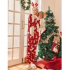 Ekouaer 2 Pack Womens Pajama Sets Long Sleeve Pjs Soft Comfy Lounge Set(Christmas Red+christmas Green2)