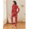 Ekouaer 2 Pack Womens Pajama Sets Long Sleeve Pjs Soft Comfy Lounge Set(Christmas Red+christmas Green2)