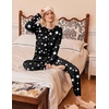 Ekouaer 2 Pack Womens Pajama Sets Long Sleeve Pjs Soft Comfy Lounge Set(Light Grey+black Stars)