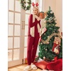 Ekouaer 2 Pack Womens Pajama Sets Long Sleeve Pjs Soft Comfy Lounge Set(Wine+green)