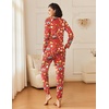 Ekouaer 2 Pack Womens Pajama Sets Long Sleeve Pjs Soft Comfy Lounge Set(Xmas Food+christmas Gingerbread)
