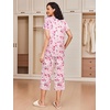 Ekouaer 2 Pack: Women’s Pajamas Set Short Sleeve Sleepwear Capri Pants Pjs Soft Loungewear with Pockets(Butterfly/Grey Stripe)