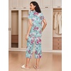 Ekouaer 2 Pack: Women’s Pajamas Set Short Sleeve Sleepwear Capri Pants Pjs Soft Loungewear with Pockets(Grey/Rose Print)