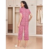 Ekouaer 2 Pack: Women’s Pajamas Set Short Sleeve Sleepwear Capri Pants Pjs Soft Loungewear with Pockets(Pink Leopard/Butterfly Print)
