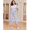 Ekouaer 2 Pack: Women’s Pajamas Set Short Sleeve Sleepwear Capri Pants Pjs Soft Loungewear with Pockets(Pink Leopard/Butterfly Print)