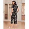 Ekouaer 2 Pack: Women’s Pajamas Set Short Sleeve Sleepwear Capri Pants Pjs Soft Loungewear with Pockets(Wine Red/Floral)