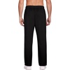 Ekouaer Men’s Pajama Pants Plaid Lounge Pants Soft Pj Bottoms with Pockets(Black)