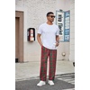 Ekouaer Men’s Pajama Pants Plaid Lounge Pants Soft Pj Bottoms with Pockets(Christmas Plaid)