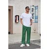 Ekouaer Men’s Pajama Pants Plaid Lounge Pants Soft Pj Bottoms with Pockets(Dark Green Plaid)