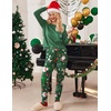 Ekouaer Womens Pajama Sets Long Sleeve Pjs Lounge Sets Joggers with Pockets(Christmas Green)