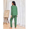 Ekouaer Womens Pajama Sets Long Sleeve Pjs Lounge Sets Joggers with Pockets(Green Christmas)