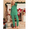 Ekouaer Womens Pajama Sets Long Sleeve Pjs Lounge Sets Joggers with Pockets(Green Christmas)