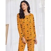 Ekouaer Womens Pajama Sets Long Sleeve Pjs Lounge Sets Joggers with Pockets(Halloween)