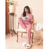 Ekouaer Womens Pajama Sets Long Sleeve Pjs Lounge Sets Joggers with Pockets(Light Pink Plaid)