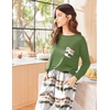 Ekouaer Womens Pajama Sets Long Sleeve Pjs Lounge Sets Joggers with Pockets(Ombre Green)