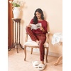 Ekouaer Womens Pajama Sets Long Sleeve Pjs Lounge Sets Joggers with Pockets(Red Plaid 2)