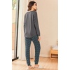 Ekouaer Womens Pajama Sets Long Sleeve Pjs Lounge Sets Joggers with Pockets(Stars)