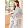 Ekouaer Womens Pajama Sets Long Sleeve Pjs Lounge Sets Joggers with Pockets(Stripe)