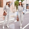 Ekouaer Womens Pajama Sets Long Sleeve Pjs Lounge Sets Joggers with Pockets(Stripe)
