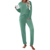 Ekouaer Womens Pajama Sets Long Sleeve Pjs Lounge Sets Joggers with Pockets(Green)