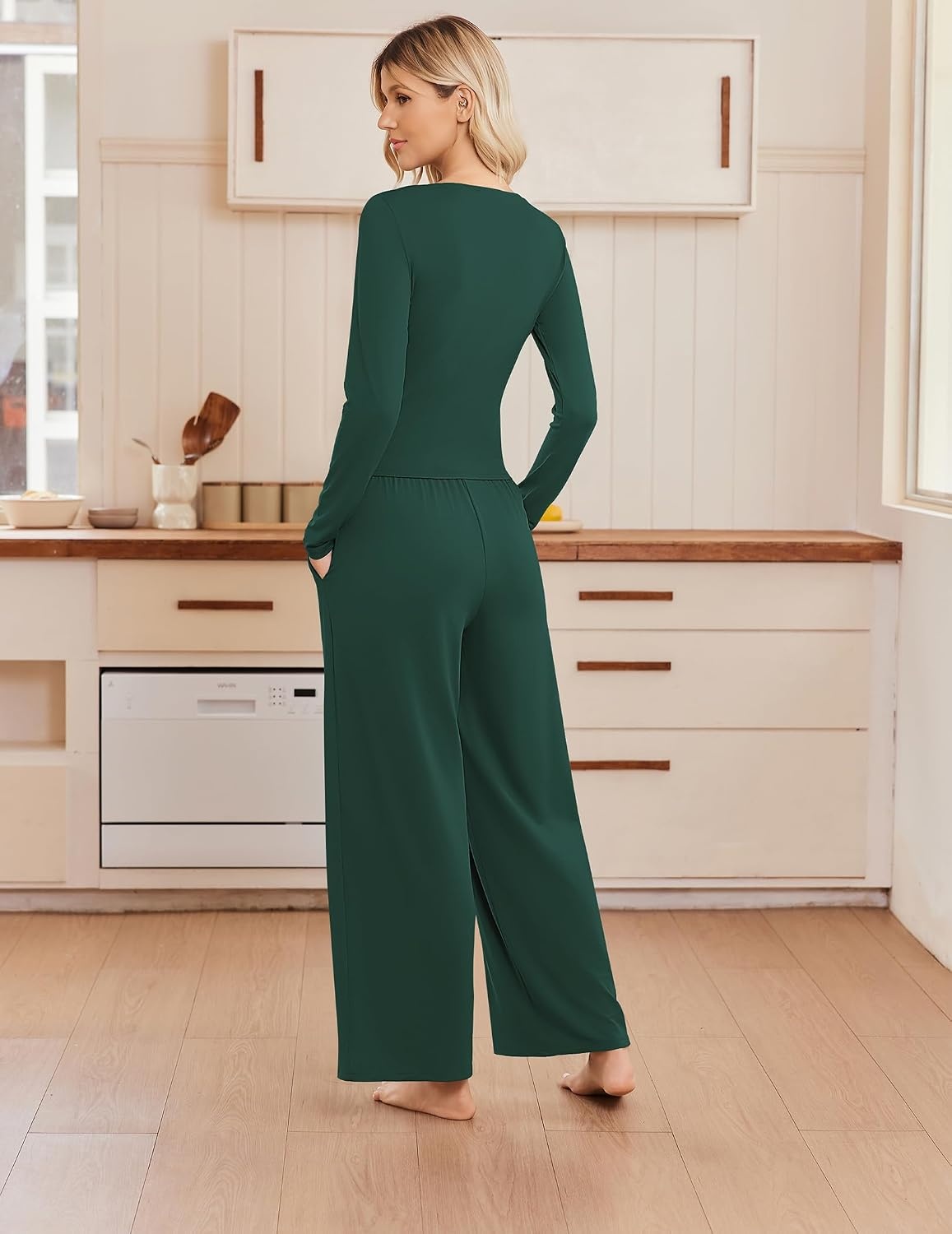 image:imageEkouaer Lounge Sets for Women 2 Piece Matching Outfits 2026Dark Green
