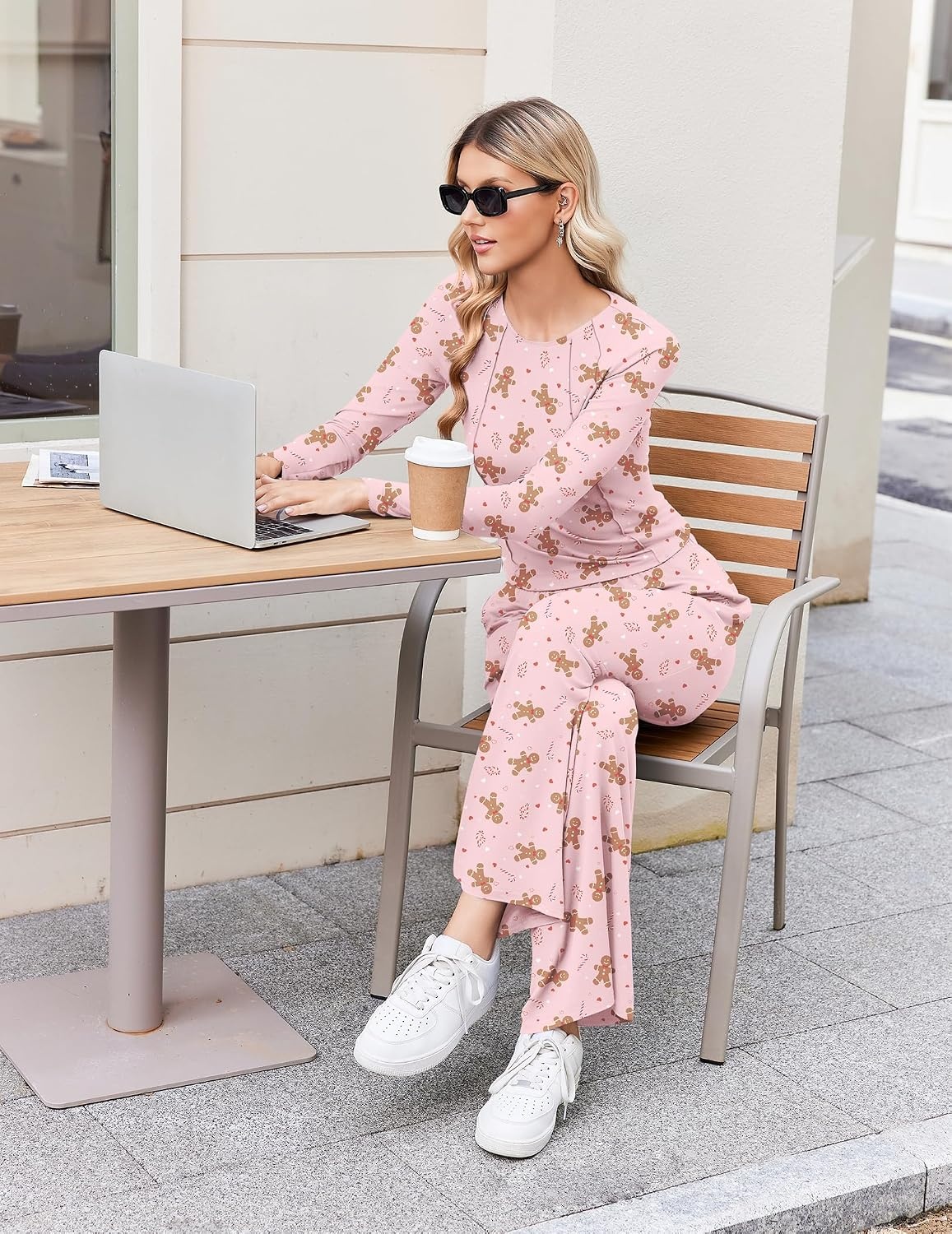 image:imageEkouaer Lounge Sets for Women 2 Piece Matching Outfits 2026PinkGingerbread
